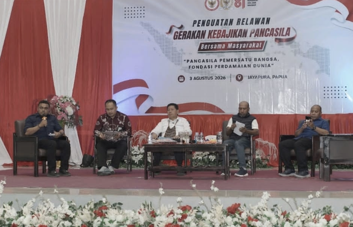 Relawan Gerakan Kebijakan Pancasila Perkuat Persatuan dan Kebangsaan di Papua