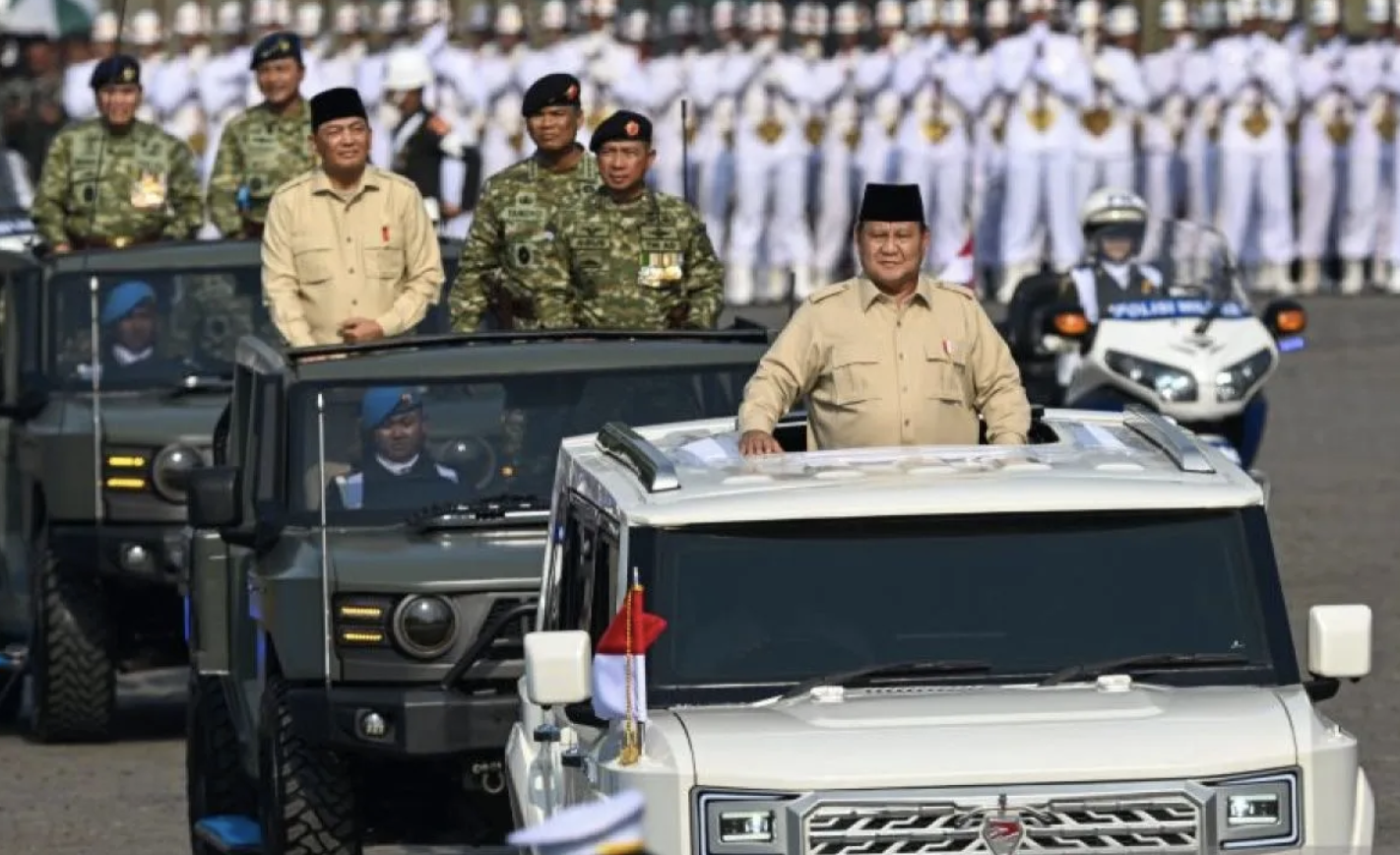 HUT TNI Ke-80: Prabowo Puji Dedikasi Prajurit, Soroti Ancaman Global