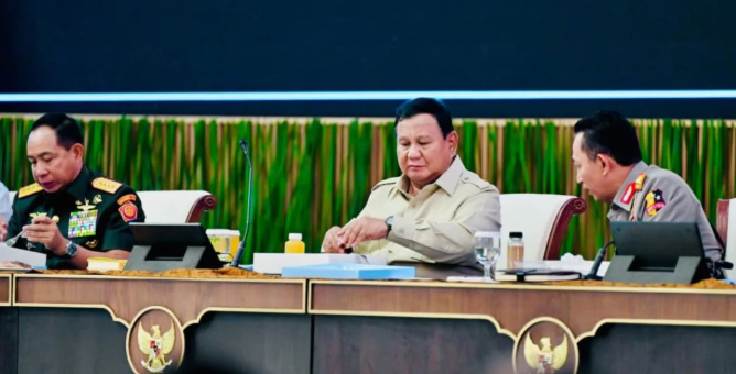 Rapim TNI-Polri: Prabowo Tekankan Sinergitas hingga Pengamanan SDA dari Eksploitasi Ilegal