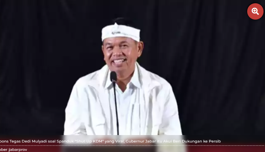 Respons Tegas Dedi Mulyadi soal Spanduk \"Shut Up KDM\" yang Viral, Gubernur Jabar itu Akui Beri Duk