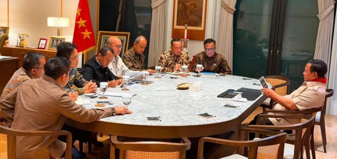 Presiden Prabowo Subianto Kumpulkan Menteri di Kertanegara, Bahas Lonjakan Kepercayaan Investor Glob