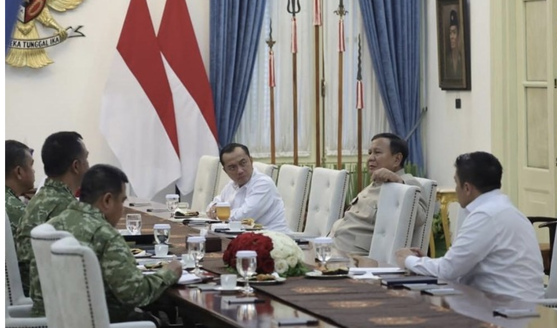 TNI Perkuat Peran Dukung Pembangunan, Prabowo Terima Laporan Program Prioritas