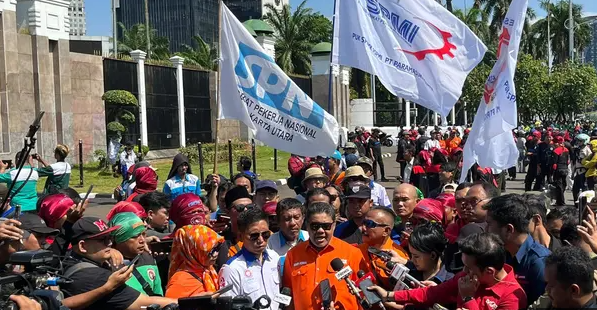 KSPI Tegaskan Unjuk Rasa Buruh di DPR Tidak Akan Ricuh