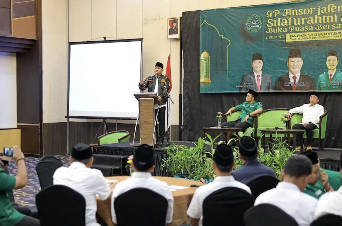 Wamentan Sudaryono Gandeng GP Ansor Jateng Dukung Program Swasembada Pangan