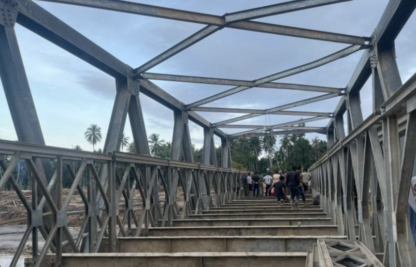 Pemulihan Infrastruktur Sumatera Dipacu, Jembatan Bailey Jadi Kunci Akses Darat
