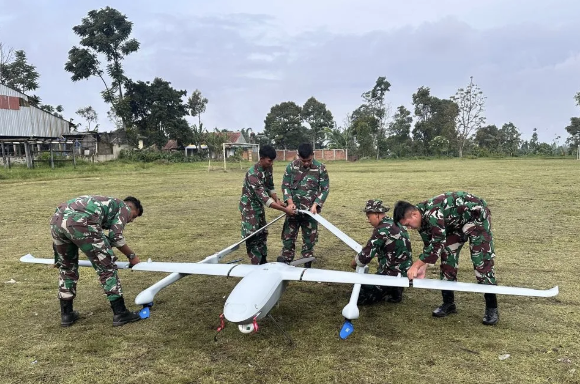 Operasi SAR Longsor Cisarua Diperkuat Drone Pusgeosau TNI AU
