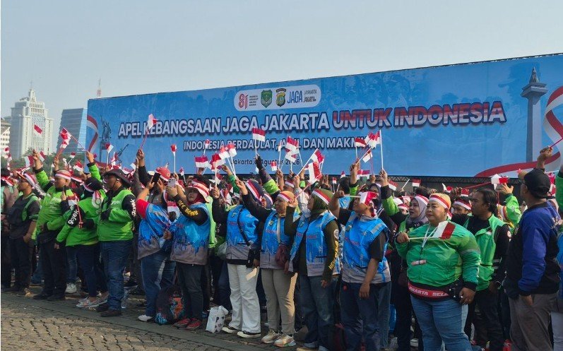 Apel Kebangsaan di Monas, Ojol hingga Buruh Serukan Komitmen Jaga Persatuan