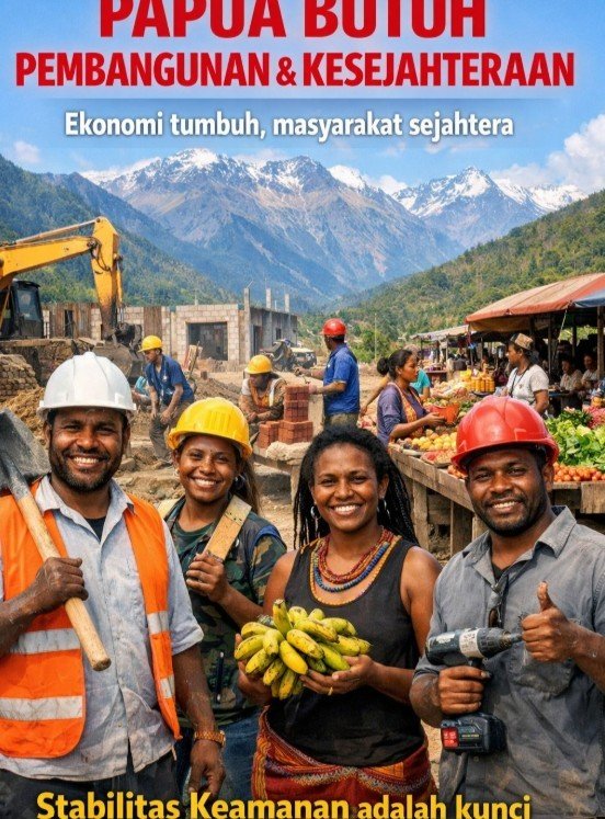 Stabilitas Keamanan dan Pembangunan Papua Kian Kokoh, Film Pesta Babi Tidak Relevan