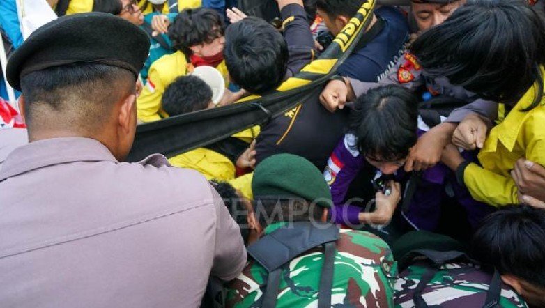Kemenhan Bantah Komcad Dikerahkan dalam Pengamanan Demo Mahasiswa