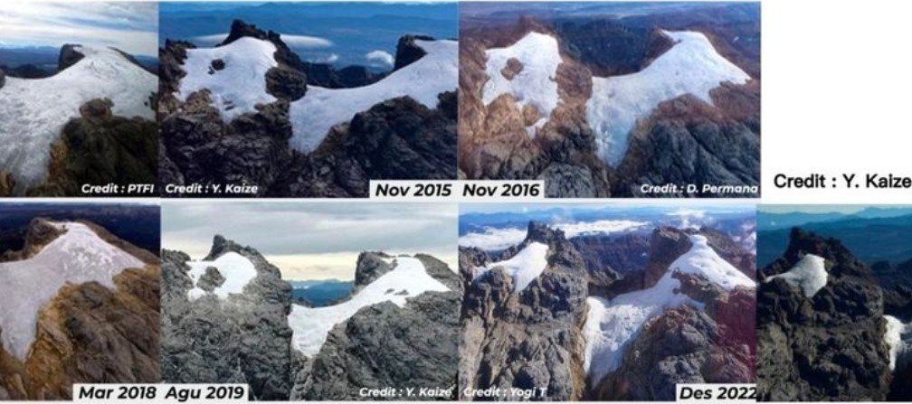 Gletser Puncak Jaya Menyusut Drastis, Terancam Hilang dalam Beberapa Tahun