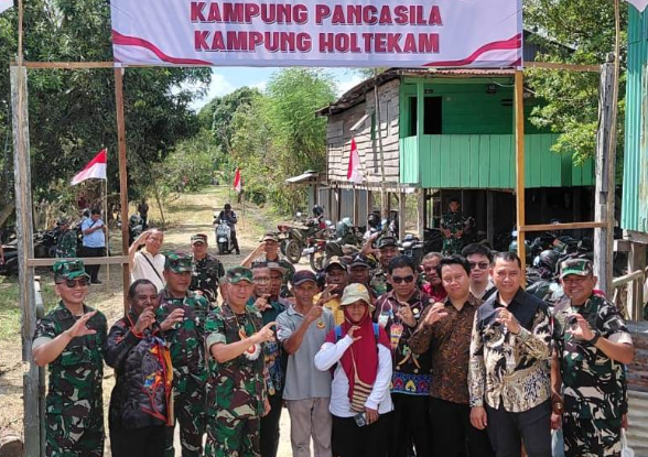 Kampung Holtekamp Ikuti Penilaian Kampung Pancasila di Perbatasan Papua