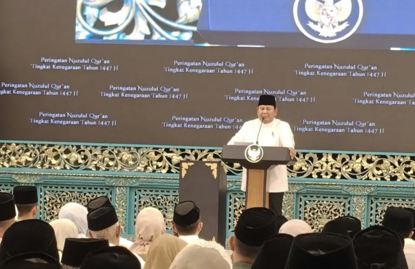 Peringatan Nuzulul Quran, Prabowo Serukan Persatuan dan Pemberantasan Korupsi