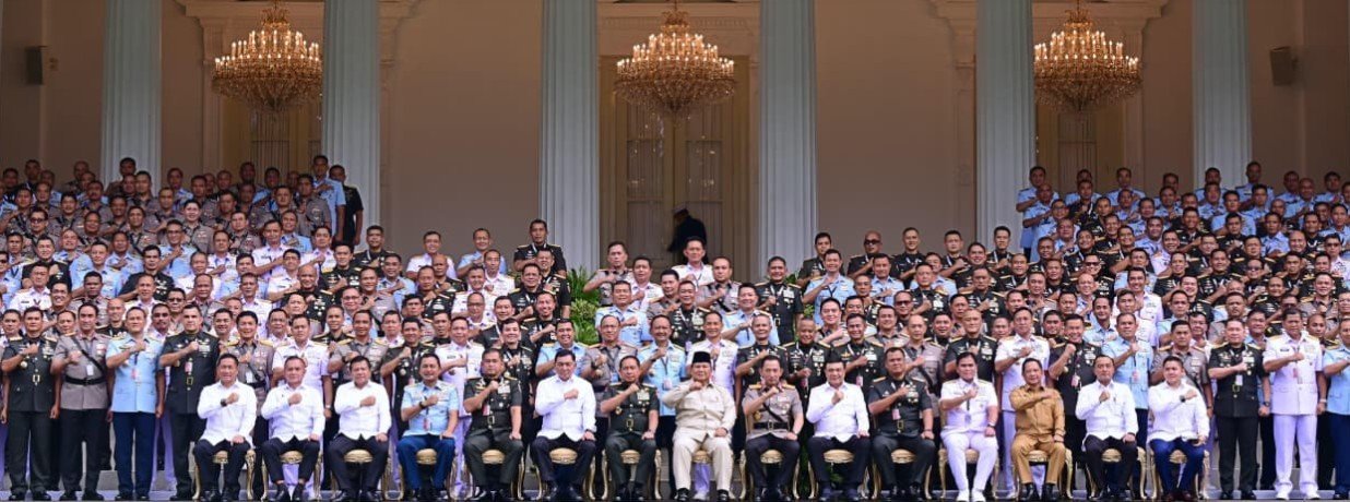 Rapim TNI–Polri di Istana Merdeka Perkuat Sinergi Jaga Stabilitas Negara