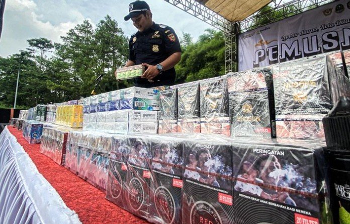 Kemenkeu Sita 249 Juta Batang Rokok Ilegal pada Januari 2026