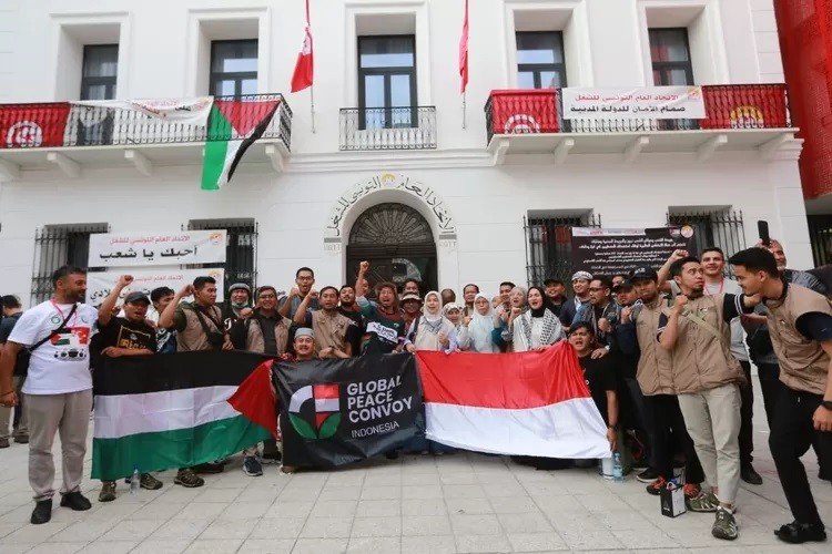 Puluhan Relawan IGPC Dilatih di Tunisia Sebelum Berlayar ke Gaza