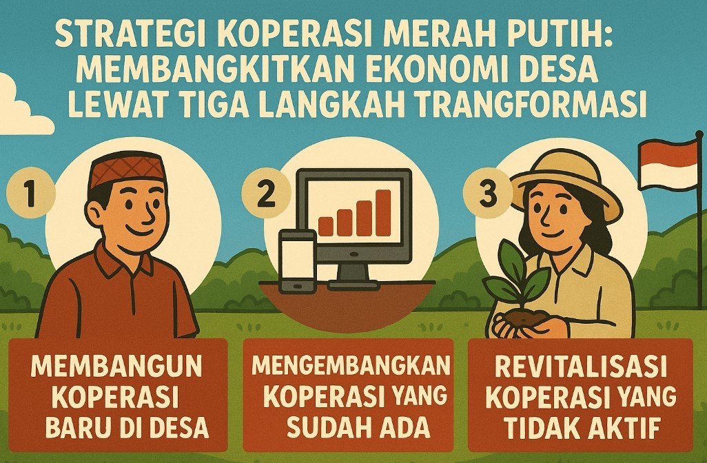 Strategi Koperasi Merah Putih: Membangkitkan Ekonomi Desa Lewat Tiga Langkah Transformasi